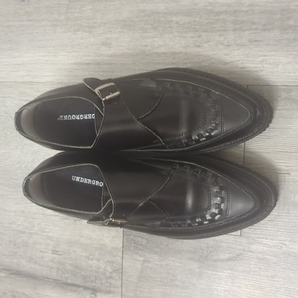Underground. England Black Leather Apollo Creepers - Picture 2 of 11